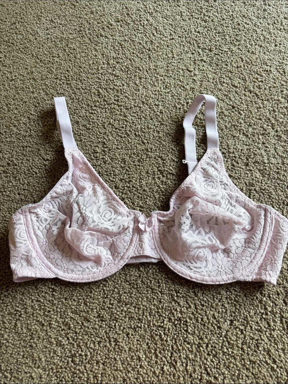 Wacoal Halo Lace Pink Underwire Bra